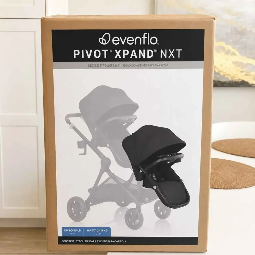 Evenflo Pivot Xpand NXT Second Seat – Coal Black – New
